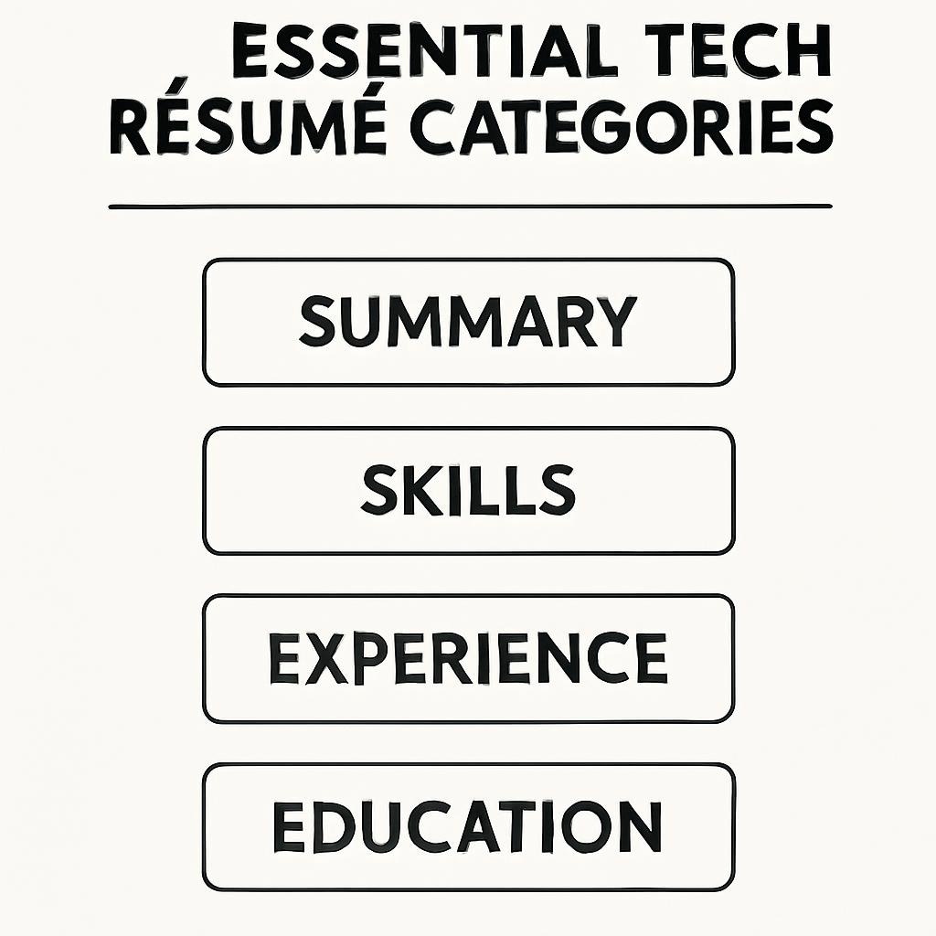 Top 7 Tech Résumé Tips That Got Me Hired in 2025 2 Essential Tech Résumé Categories