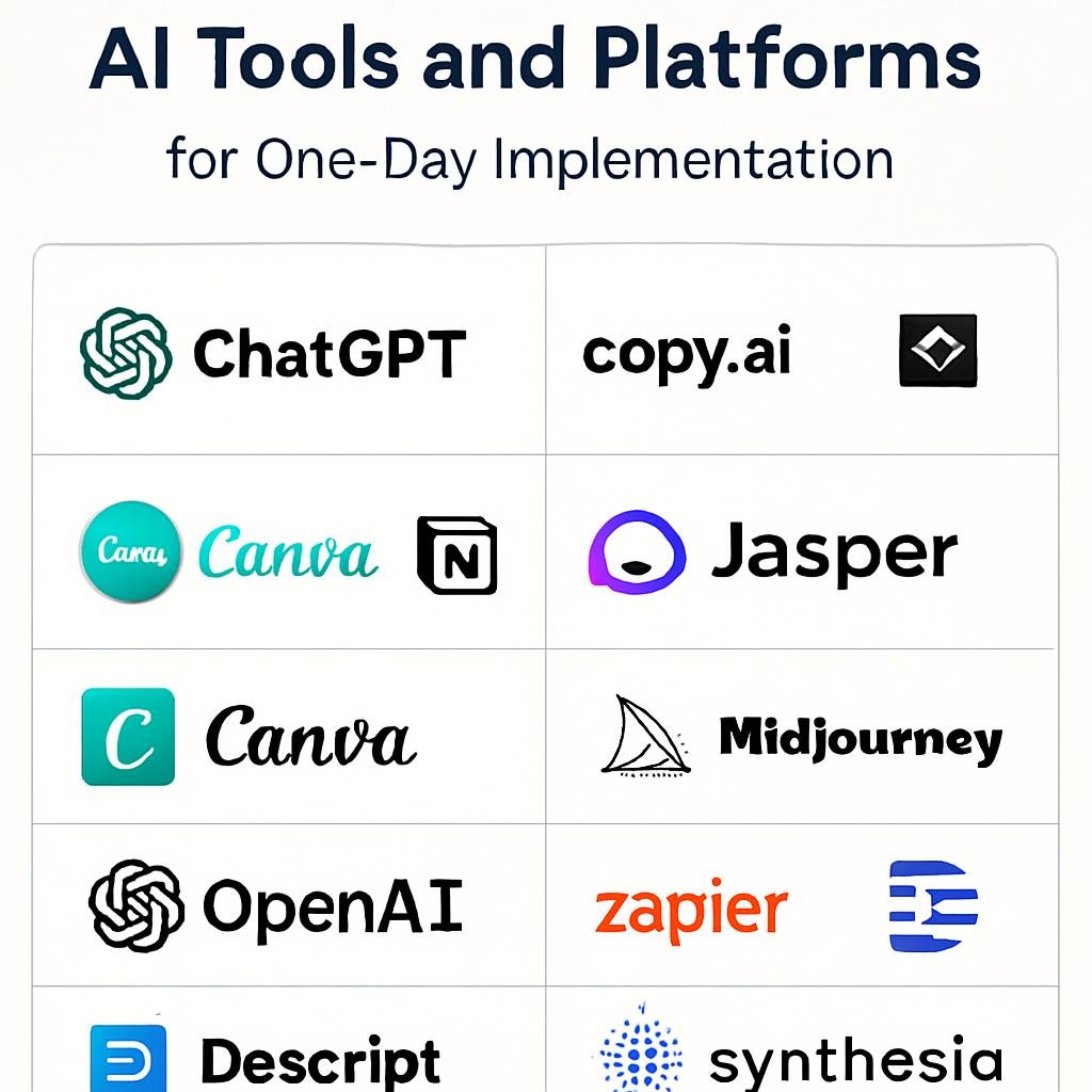 How I Automated Workflow with AI in Just One Day 2 AI Tools and Platforms for One-Day Implementation
