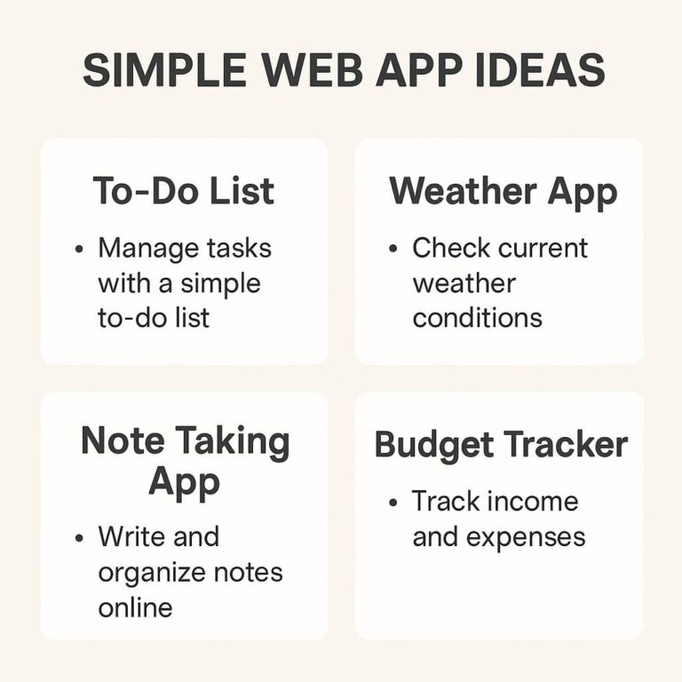Simple Web App Ideas