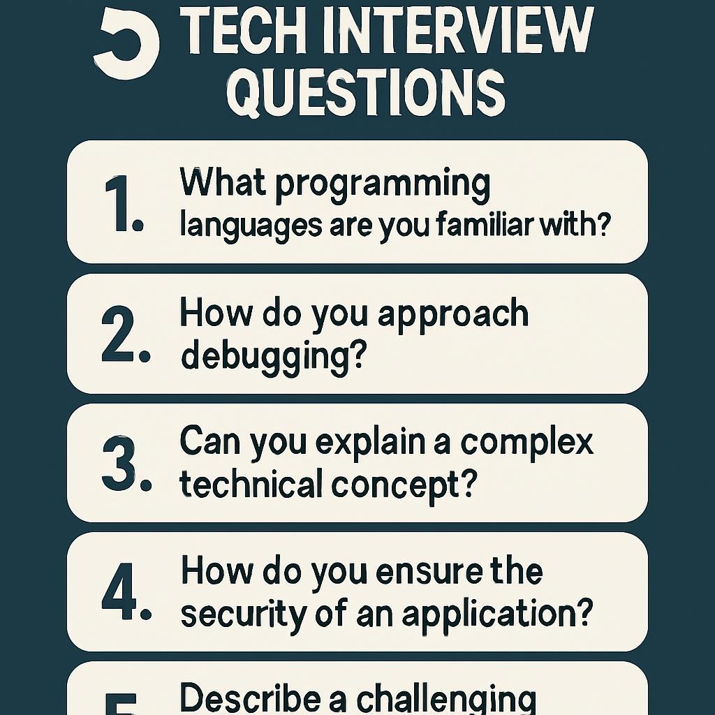 5 Essential Tech Interview Questions