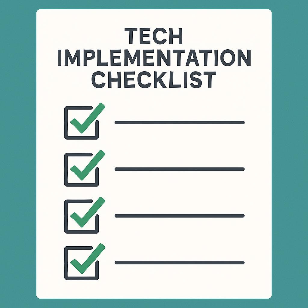 Tech Implementation Checklist
