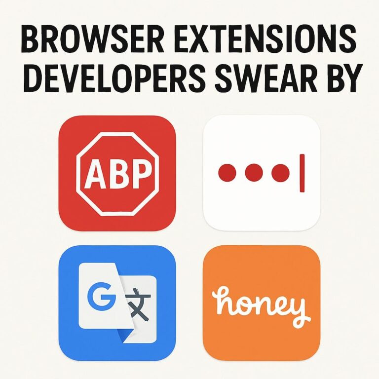 Browser Extensions Developers Swear By