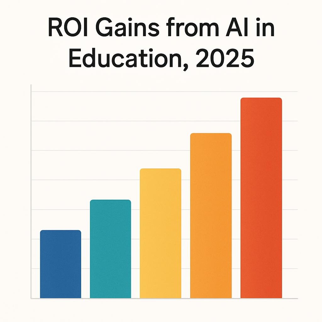 Bar Graph: ROI Gains from AI in Education, 2025