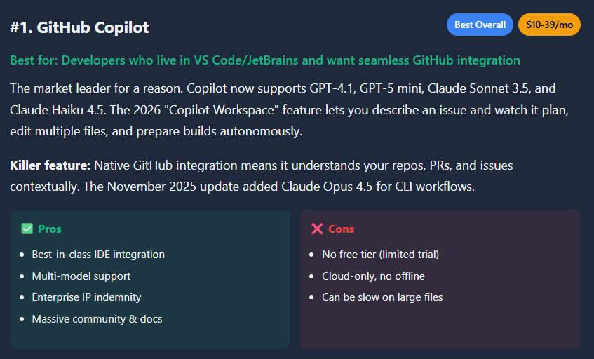 github copilot