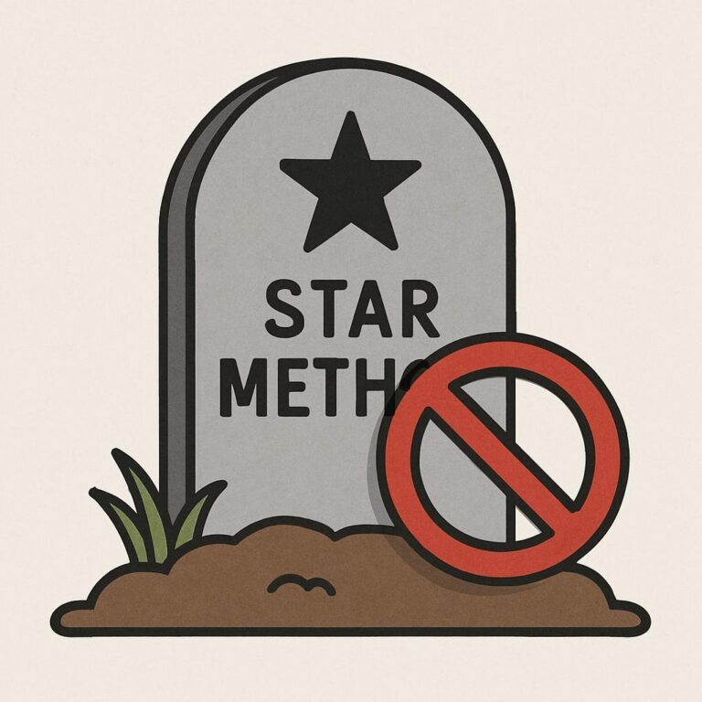 STAR method is dead