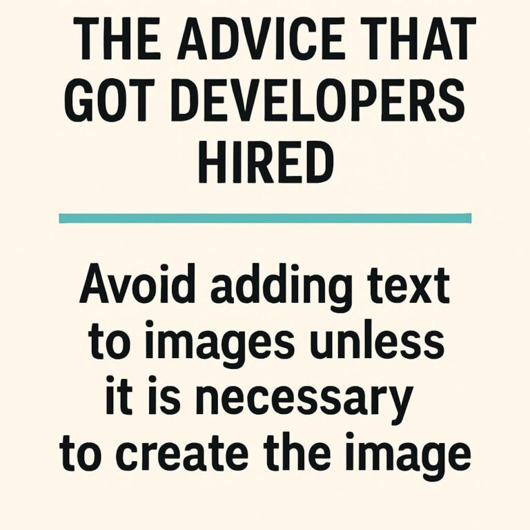 The Advice That Got Developers Hired