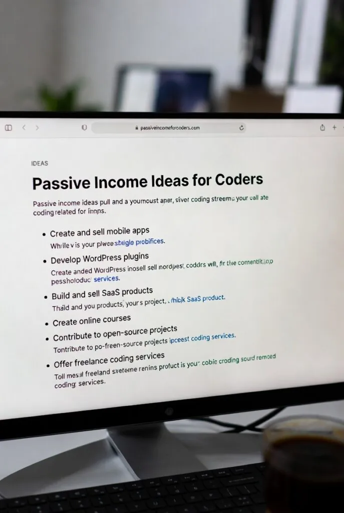 10 Passive Income Ideas for Coders That Make Money While You Sleep 2026 4 Passive Income Ideas for Coders - 2