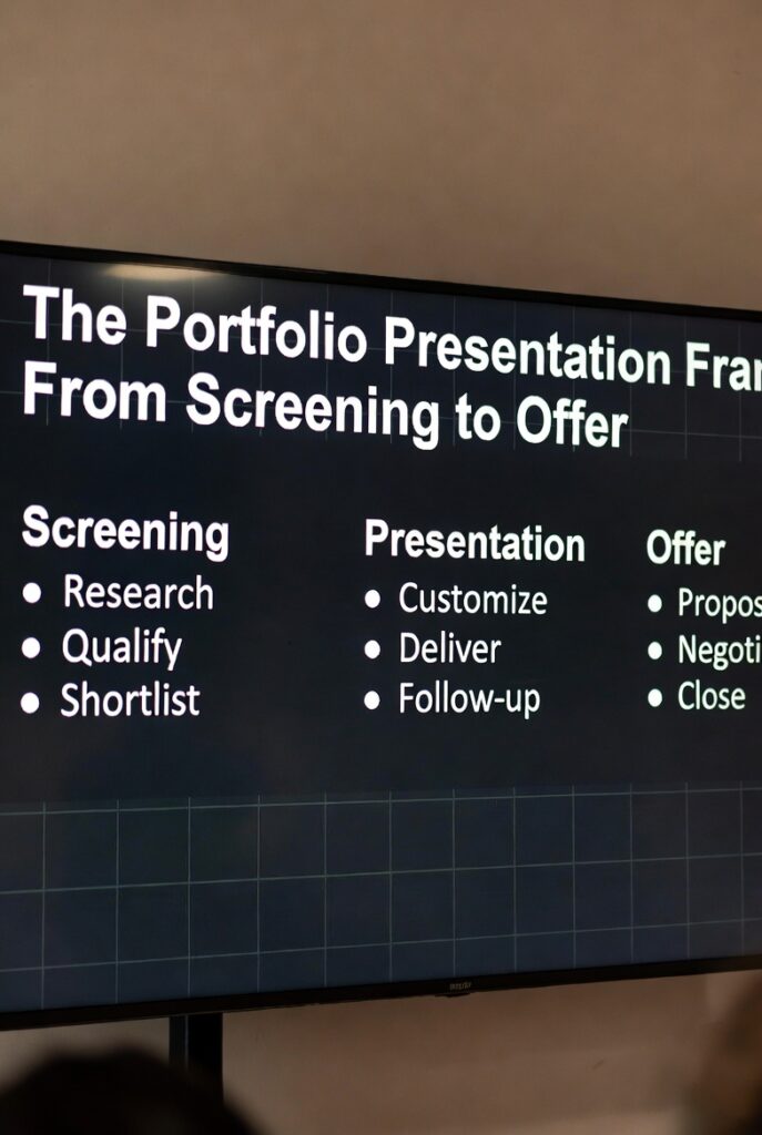 The Portfolio Presentation Framework: From Screening to Offer 2 The Portfolio Presentation Framework
