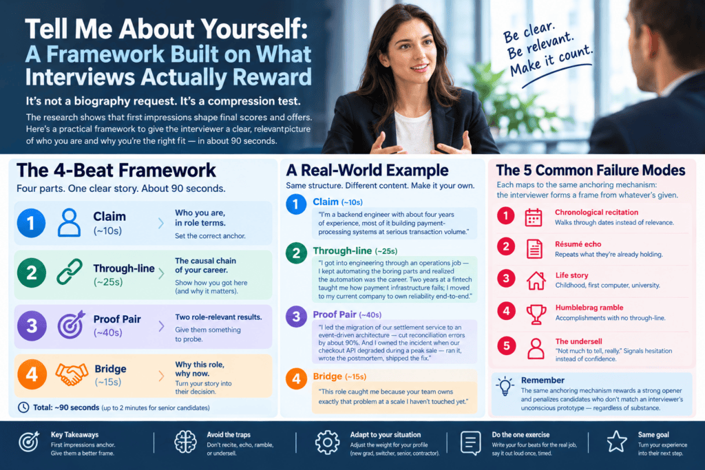 Tell Me About Yourself: The 4-Part Structure That Actually Scores 2 tell me about yourself - 1